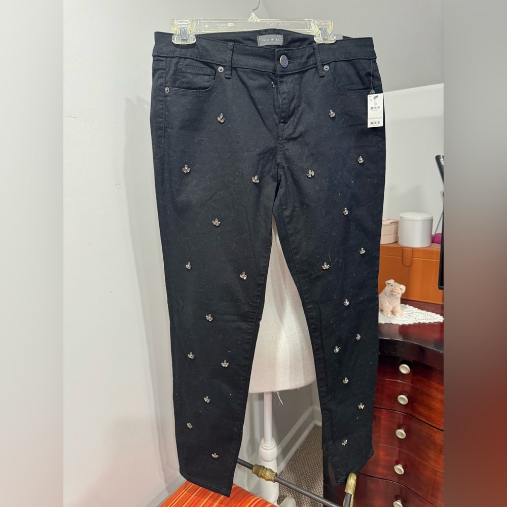 The Limited Black Embellished Pants